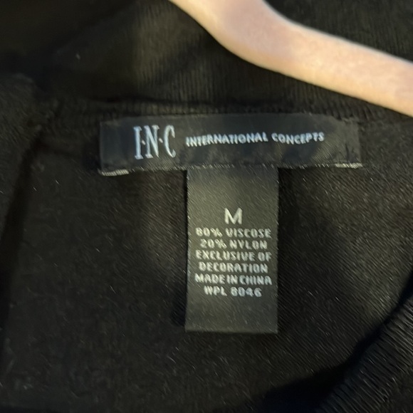 Inc International Concepts black sweater top size m - Picture 4 of 5